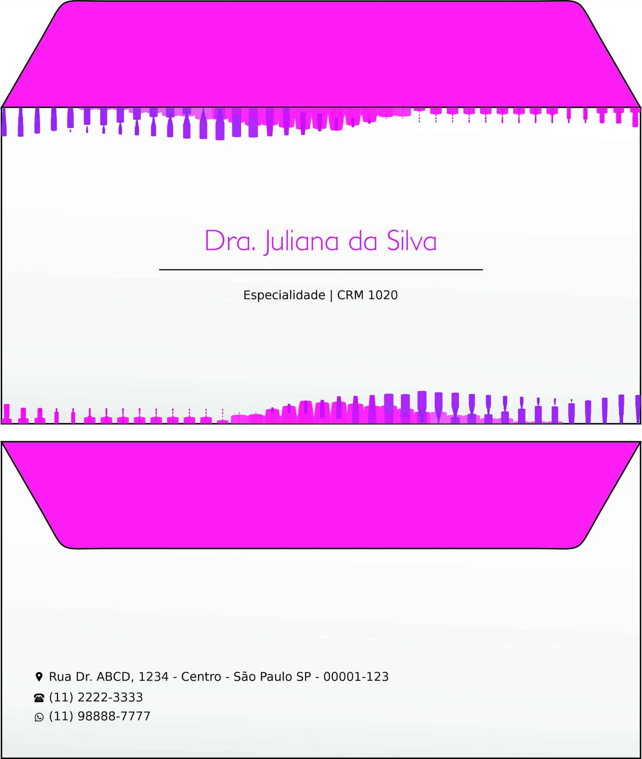 Envelope Ofício (Carta) Ginecologia Austin