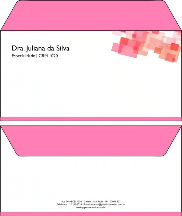 Envelope Ofício (Carta) Ginecologia Atlanta Envelope Ofício (Carta) Ginecologia Atlanta
