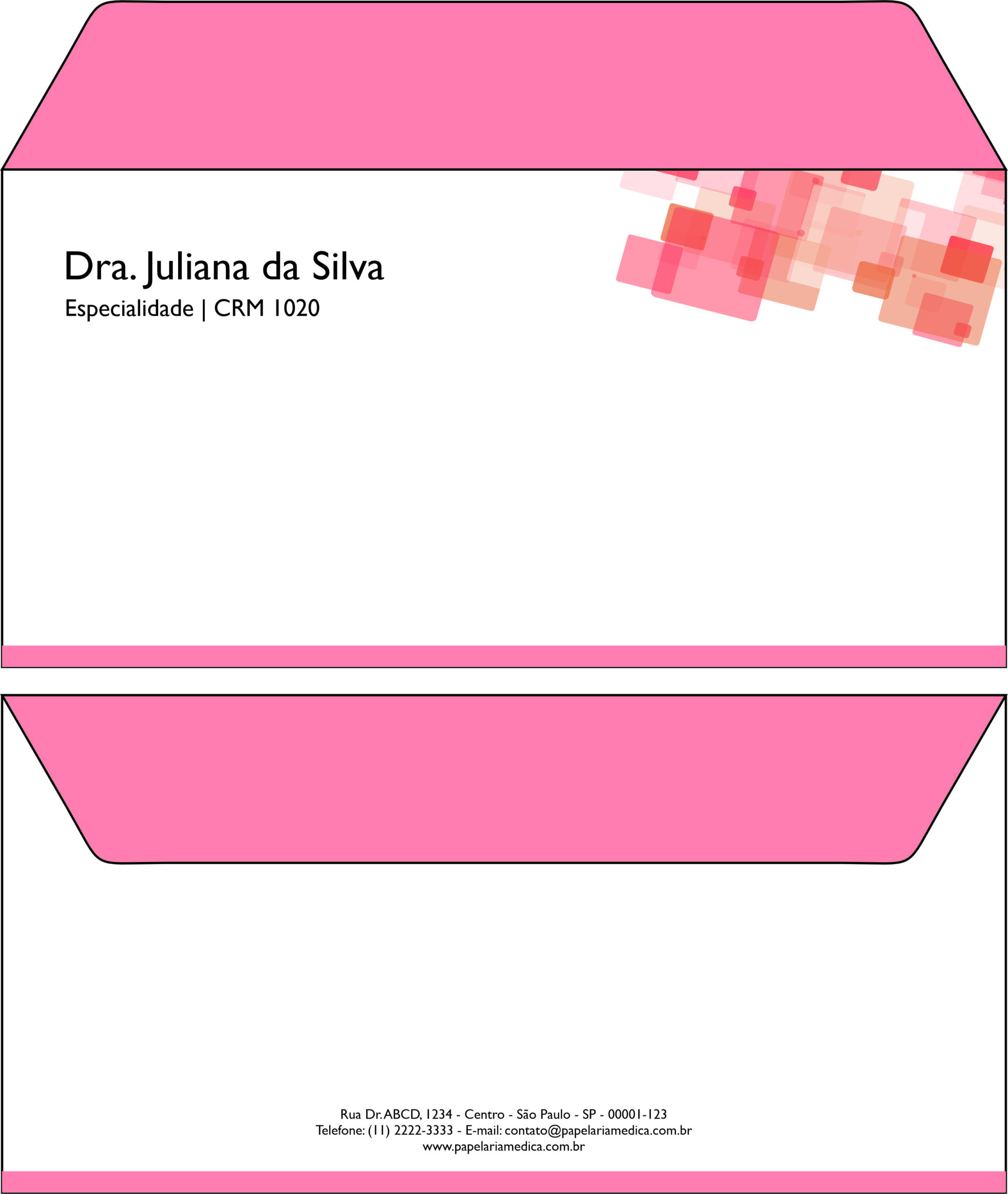 Envelope Ofício (Carta) Ginecologia Atlanta