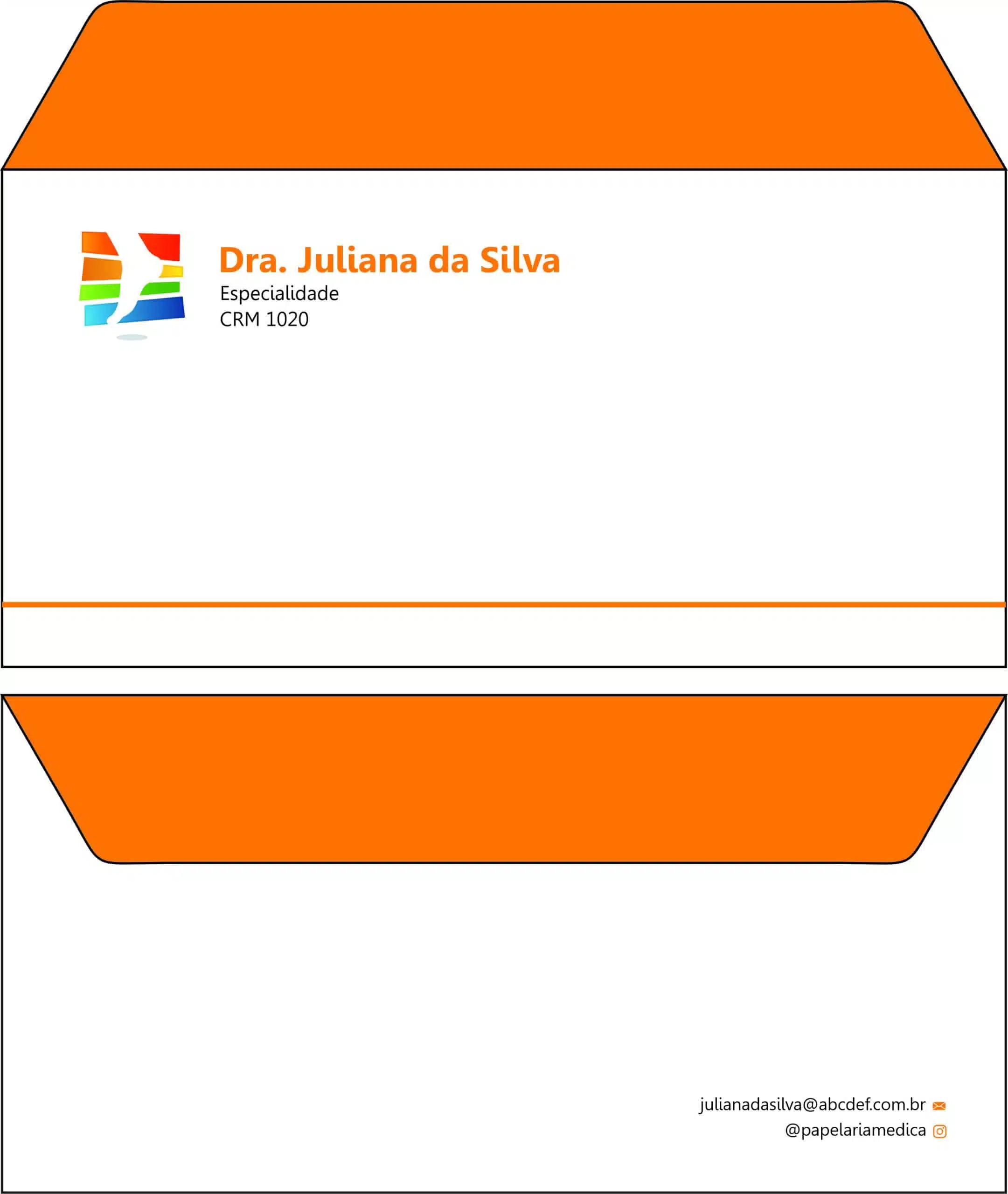 Envelope Ofício (Carta) Ortopedia Lárissa