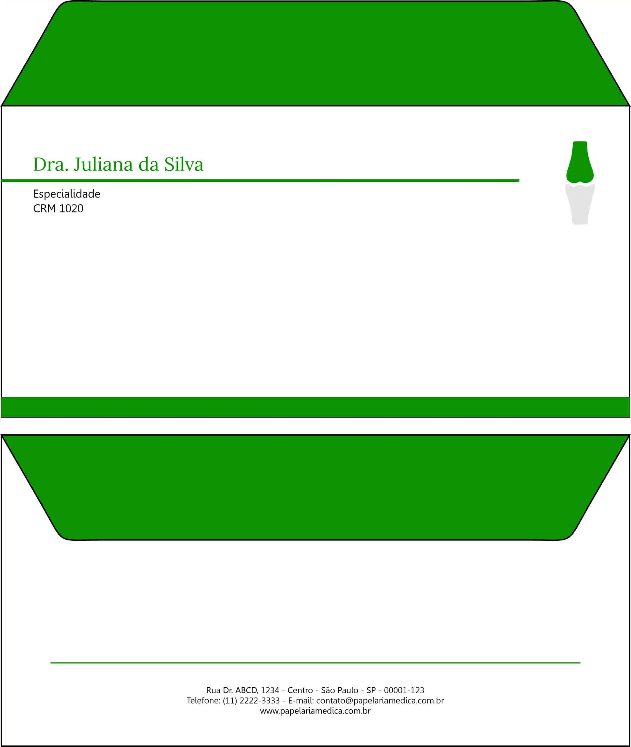 Envelope Ofício (Carta) Ortopedia Tessalônica