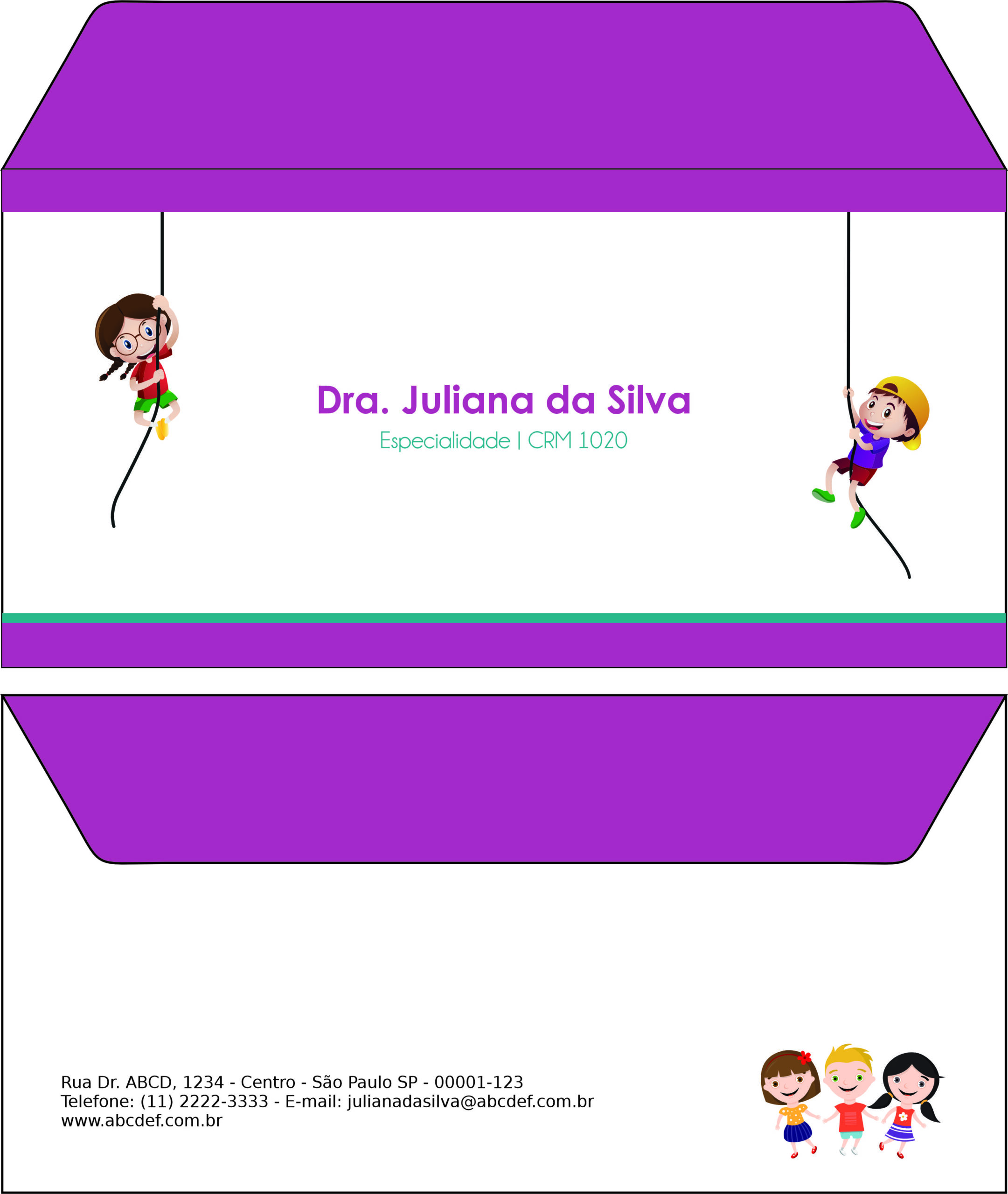 Envelope Ofício (Carta) Pediatria Varsóvia