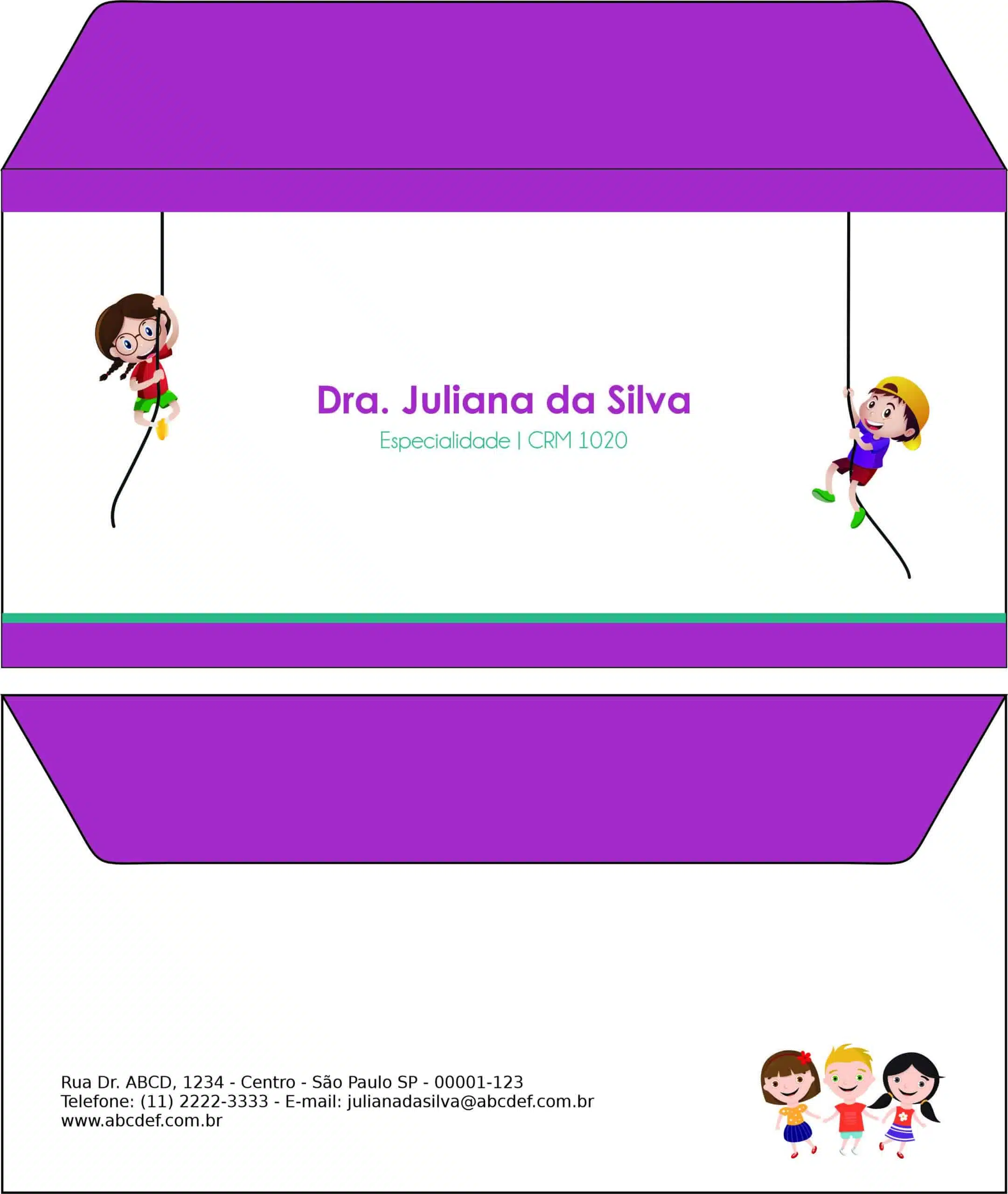 Envelope Ofício (Carta) Pediatria Varsóvia