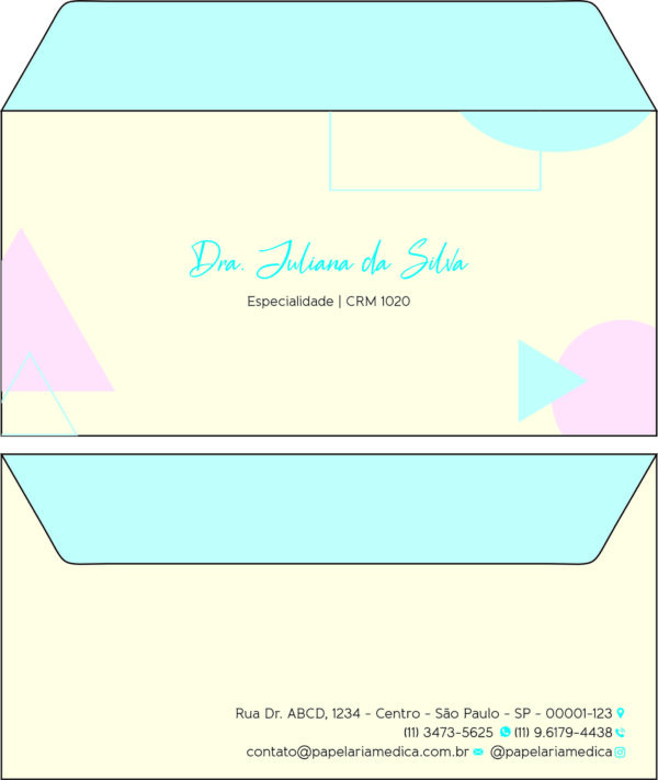 Envelope Ofício (Carta) Pediatria Cracóvia Envelope Ofício (Carta) Pediatria Cracóvia