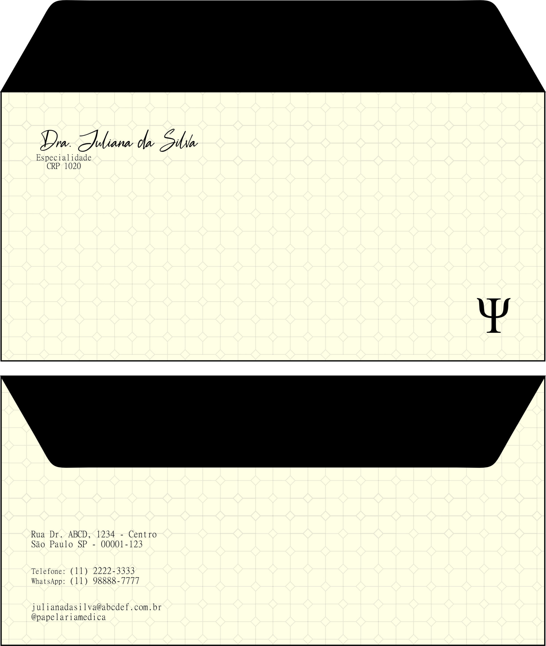 Envelope Ofício (Carta) Psicológico Munique