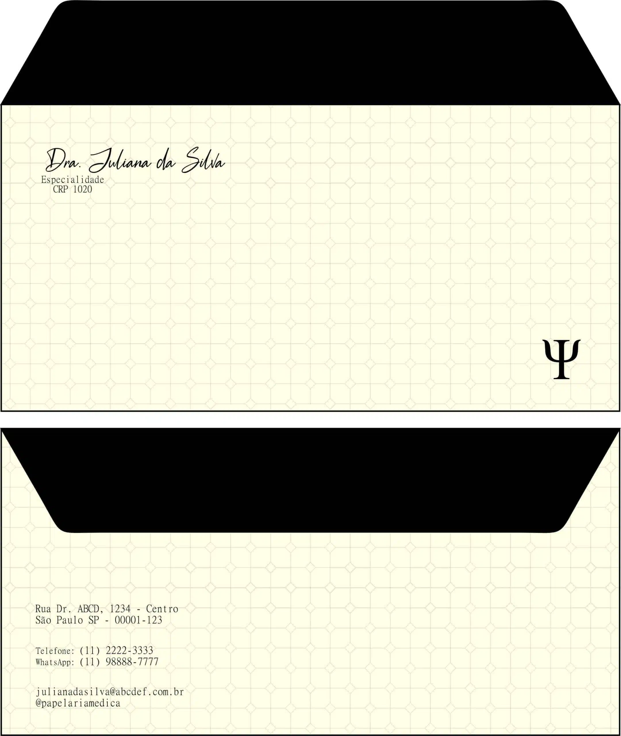 Envelope Ofício (Carta) Psicológico Munique