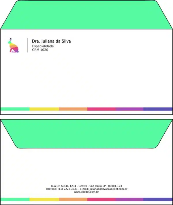 Envelope Ofício (Carta) Veterinário Viena Envelope Ofício (Carta) Veterinário Viena