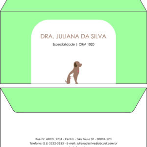 Envelope Ofício (Carta) Veterinário Graz