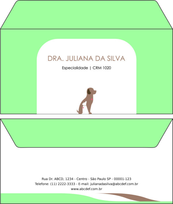 Envelope Ofício (Carta) Veterinário Graz Envelope Ofício (Carta) Veterinário Graz