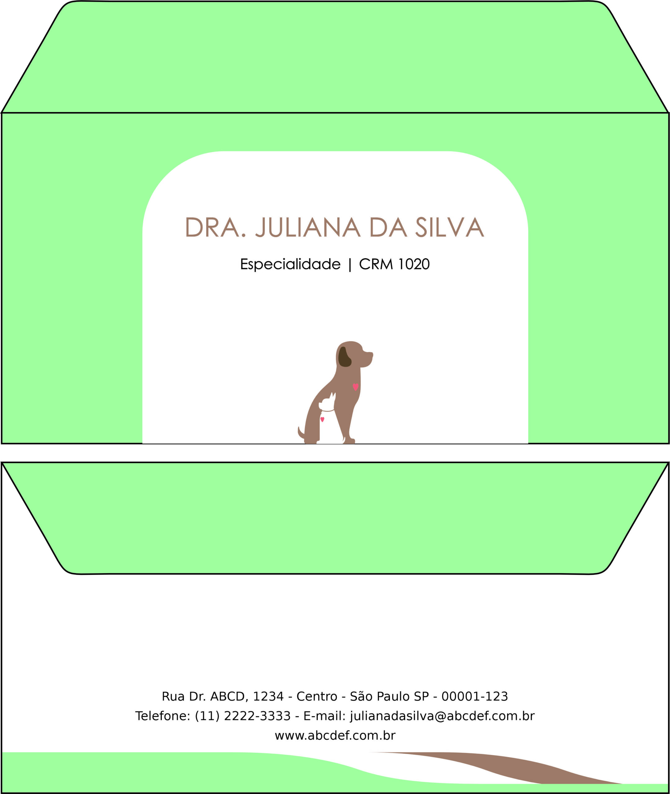 Envelope Ofício (Carta) Veterinário Graz