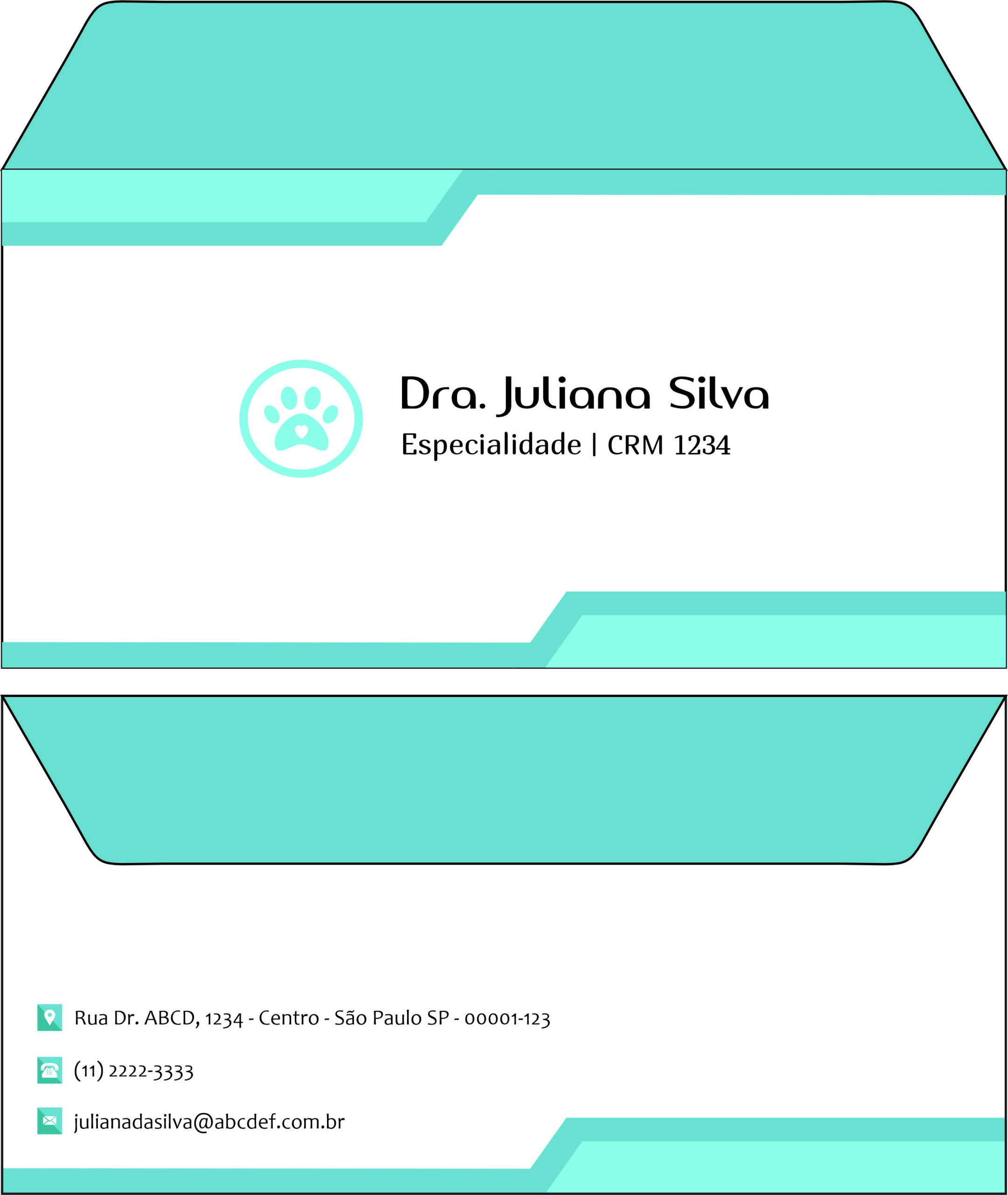 Envelope Ofício (Carta) Veterinário Traun