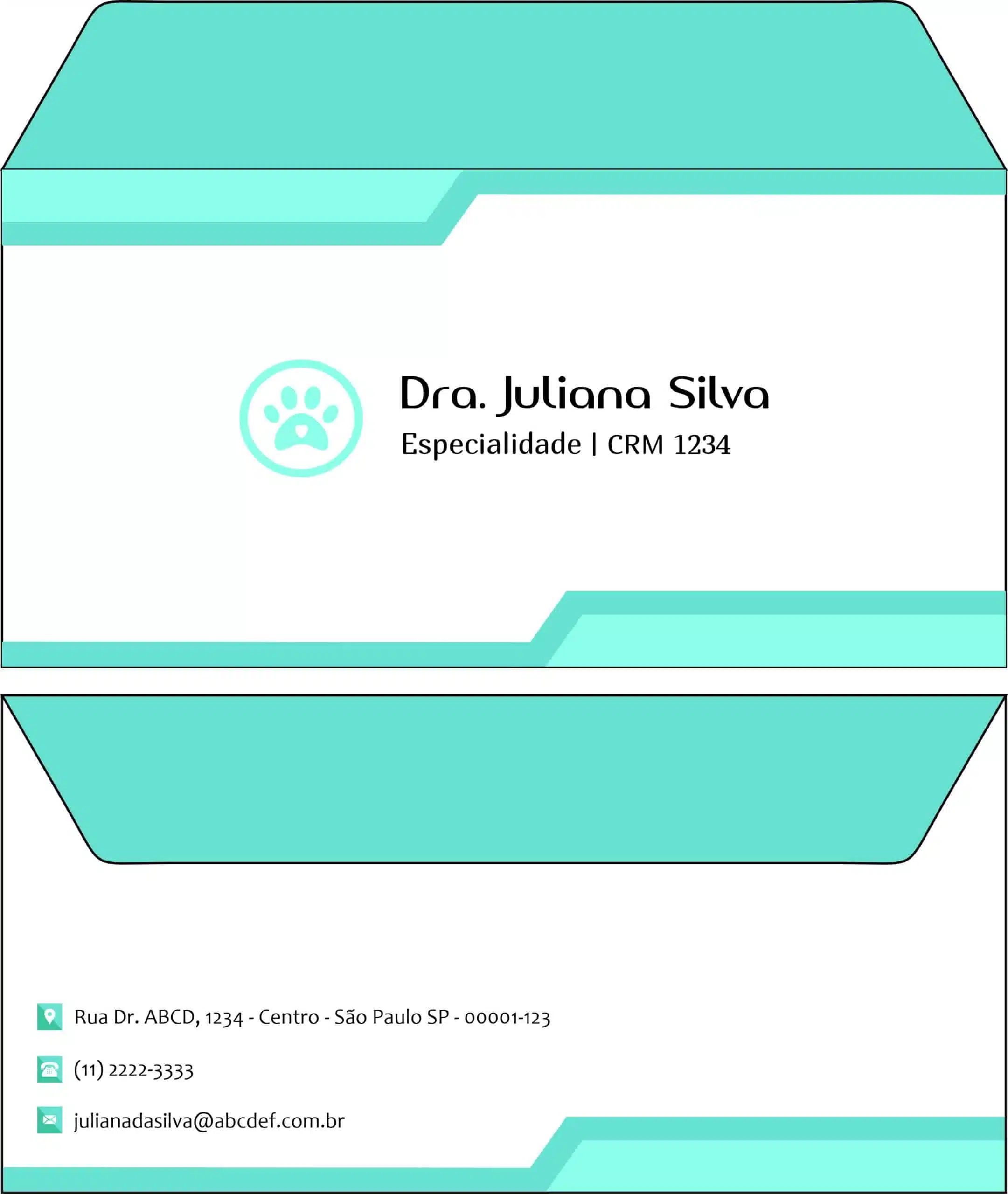 Envelope Ofício (Carta) Veterinário Traun