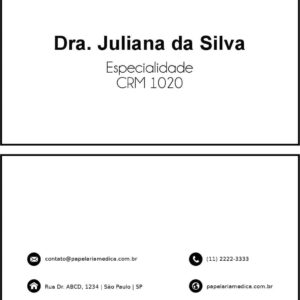 Cartão de Visitas Clínica Geral Minya