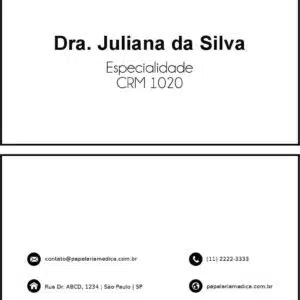 Cartão de Visitas Clínica Geral Minya