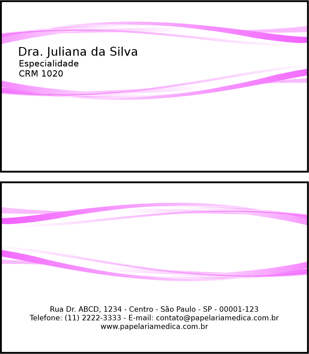 Cartão de Visitas Clínica Geral Berenice II