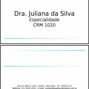 Cartão de Visitas Clínica Geral Sohag