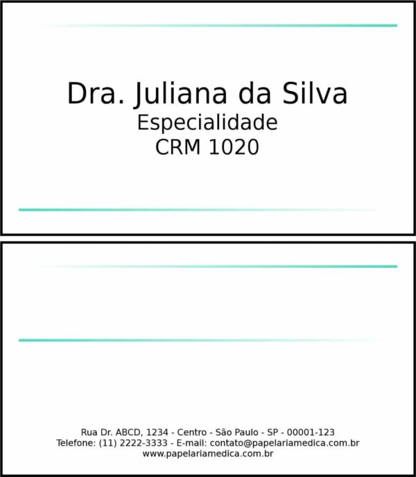 Cartão de Visitas Clínica Geral Sohag Cartão de Visitas Clínica Geral Sohag
