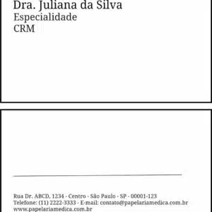 Cartão de Visitas Clínica Geral Qina