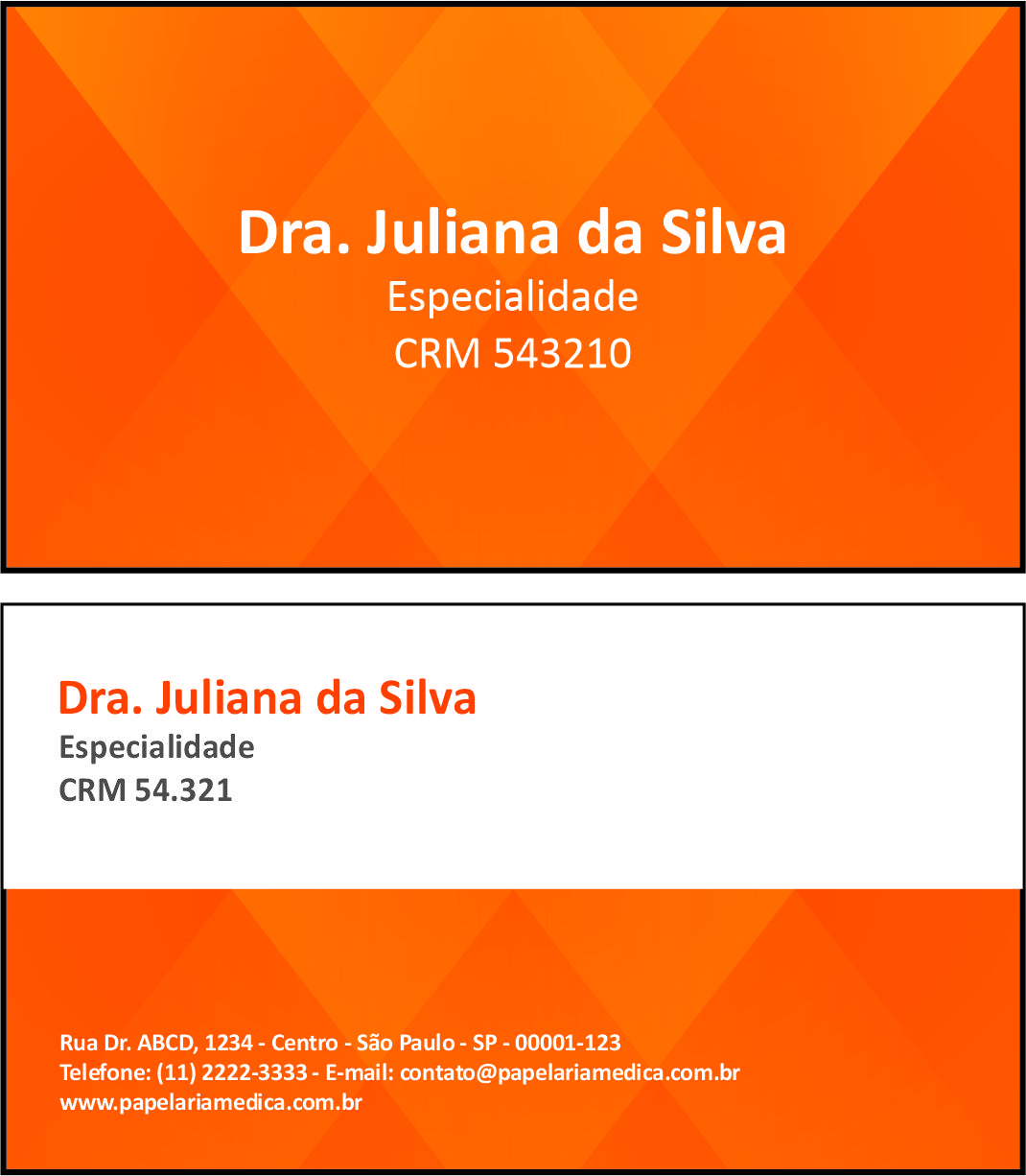 Cartão de Visitas Clínica Geral Damanhur
