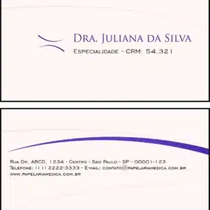 Cartão de Visitas Clínica Geral Rosetta