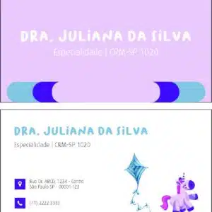 Cartão de Visitas Pediatra Lódz