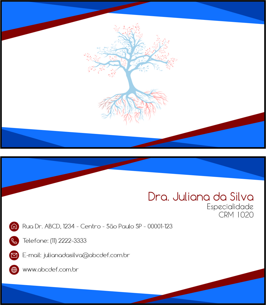 Cartão de Visitas Angiologia e Vascular Gante
