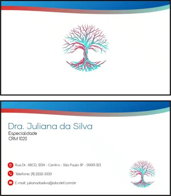 Cartão de Visitas Angiologia e Vascular Bruges Cartão de Visitas Angiologia e Vascular Bruges