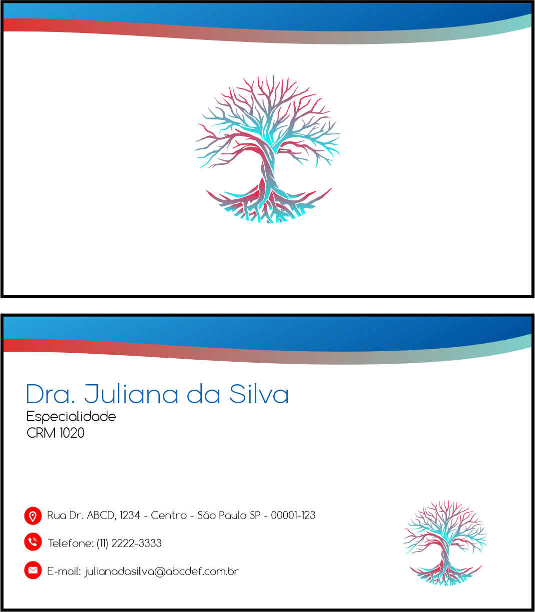 Cartão de Visitas Angiologia e Vascular Bruges