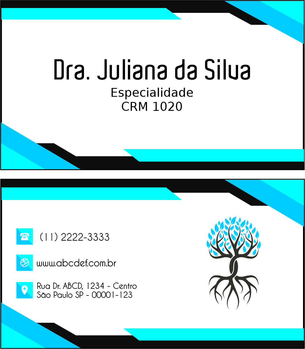 Cartão de Visitas Angiologia e Vascular Namur