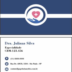 Cartão de Visitas Cardiologista Rotterdam
