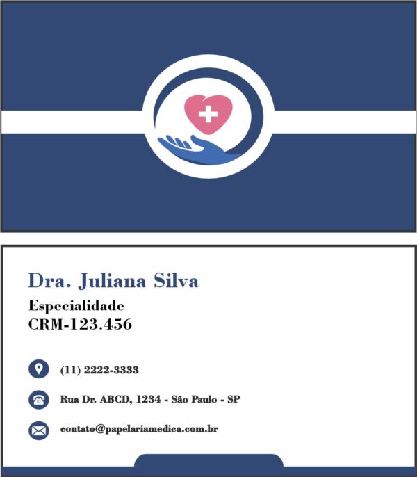 Cartão de Visitas Cardiologista Rotterdam