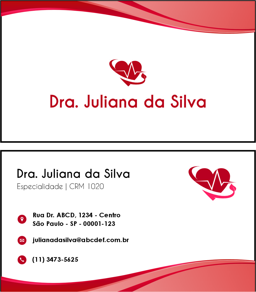 Cartão de Visitas Cardiologista Gouda