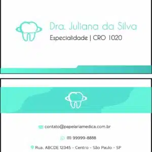 Cartão de Visitas Odontologia Lille