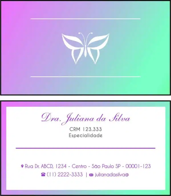 Cartão de Visitas Endocrinologia Victoria Cartão de Visitas Endocrinologia Victoria