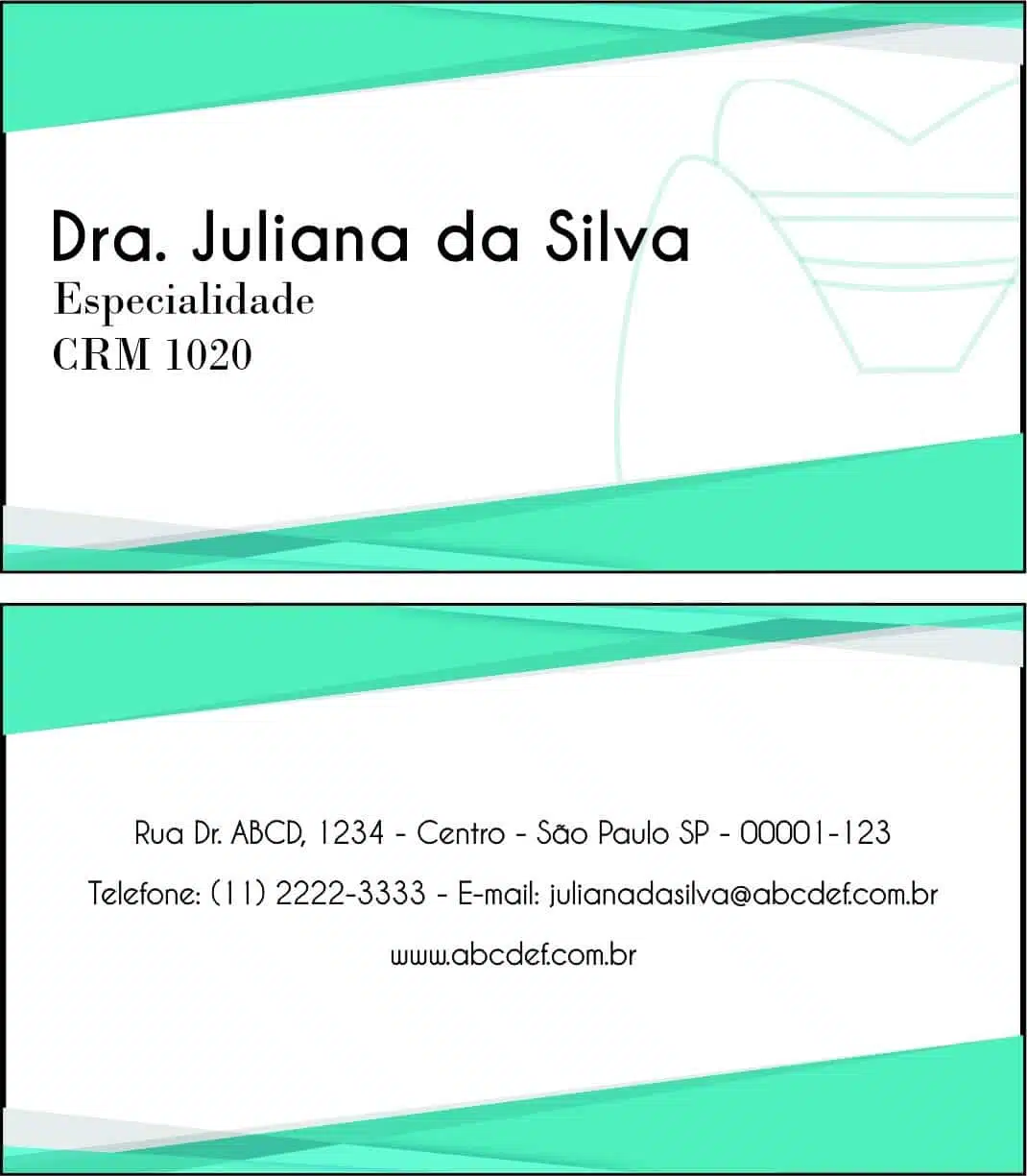 Cartão de Visitas Endocrinologista Montreal