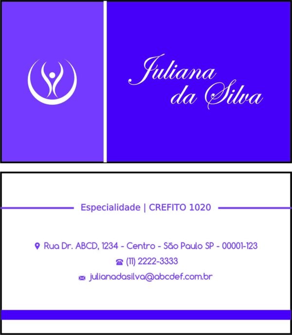 Cartão de Visitas Fisioterapia Mileto Cartão de Visitas Fisioterapia Mileto
