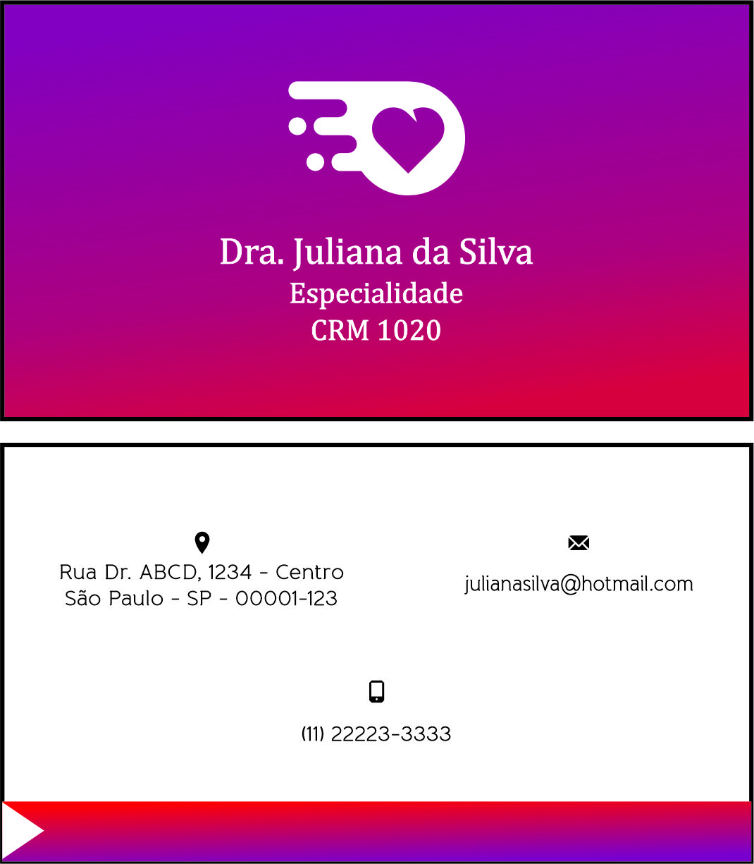 Cartão de Visitas Clínica Geral Damieta