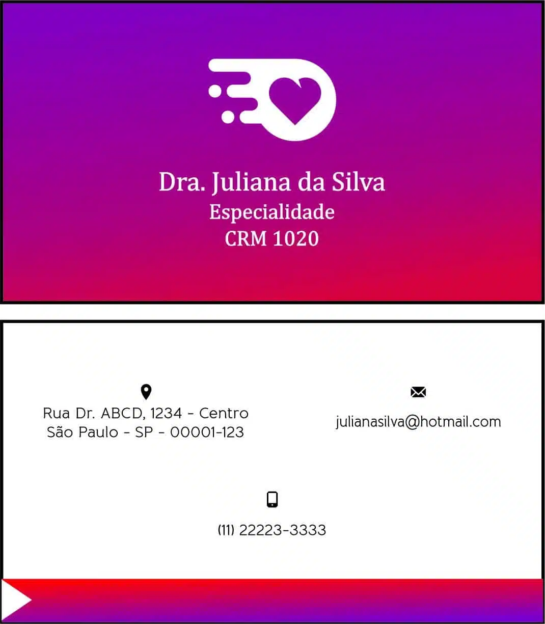 Cartão de Visitas Clínica Geral Damieta