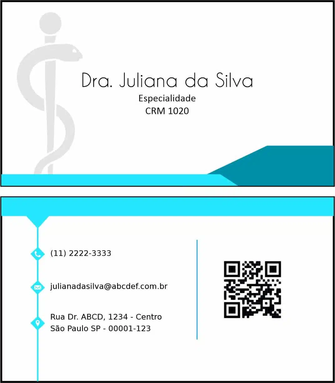 Cartão de Visitas Clínica Geral Assiute
