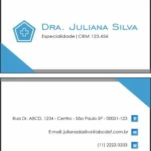 Cartão de Visitas Clínica Geral Dahab