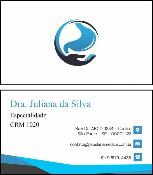 Cartão de Visitas Gastroenterologia São Petersburgo Cartão de Visitas Gastroenterologia São Petersburgo