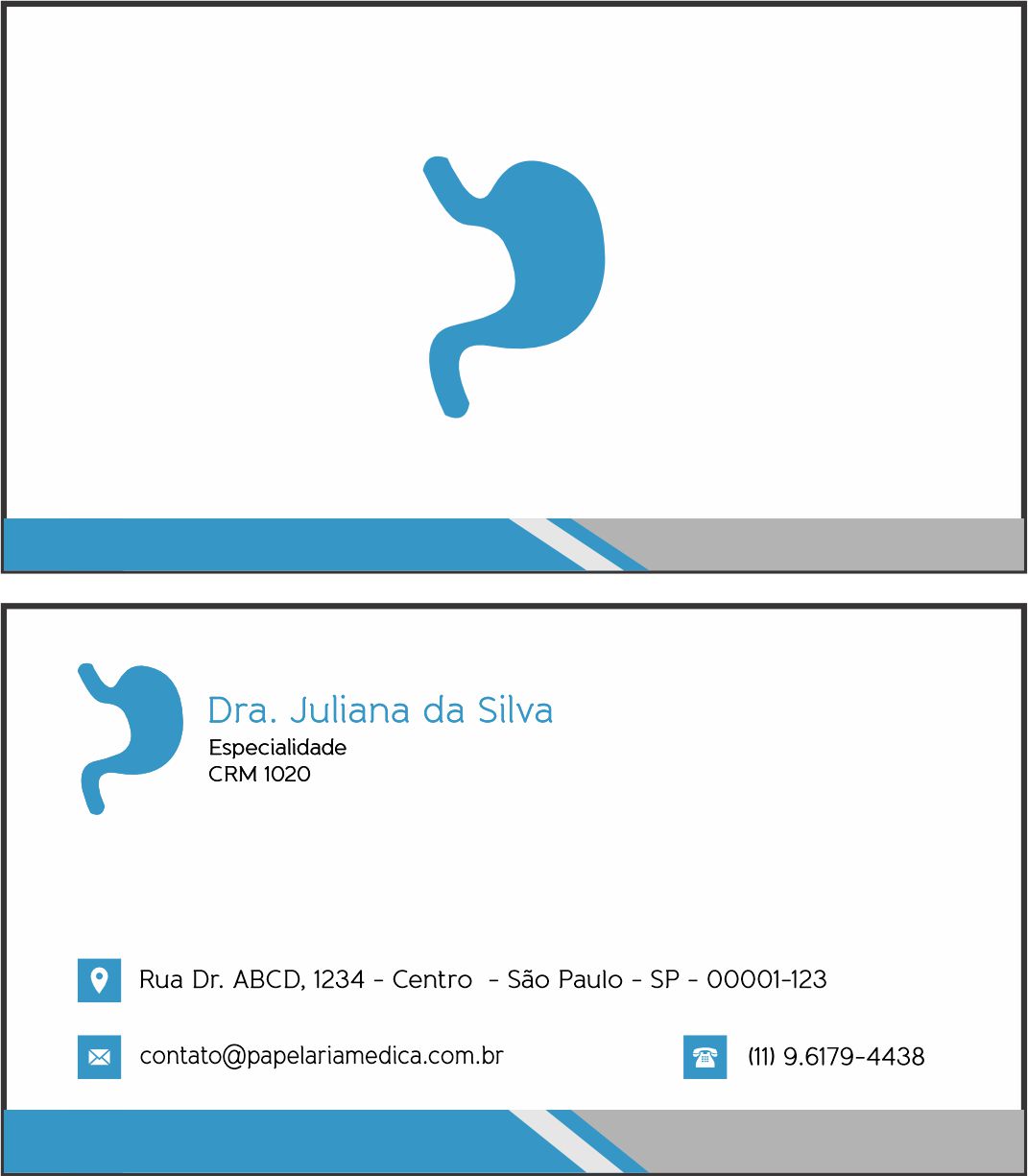 Cartão de Visitas Gastroenterologia Samara