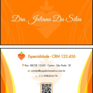 Cartão de Visitas Nutricionista Santa Fé
