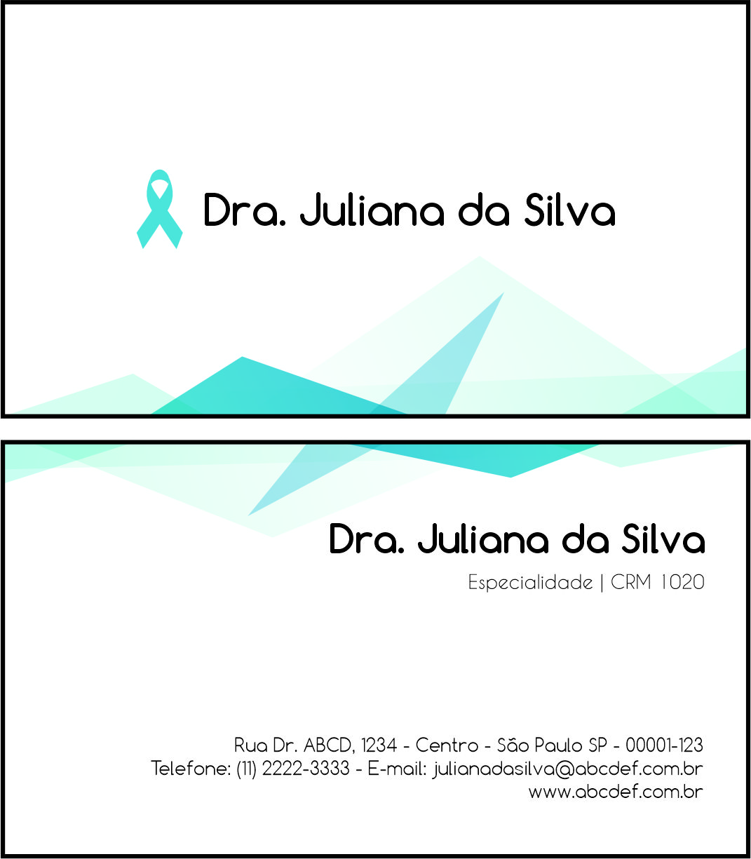 Cartão de Visitas Oncologia Kobe