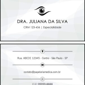 Cartão de Visitas Oftalmologia Estocolmo