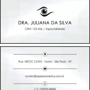 Cartão de Visitas Oftalmologia Estocolmo