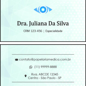 Cartão de Visitas Oftalmologia Gotemburgo