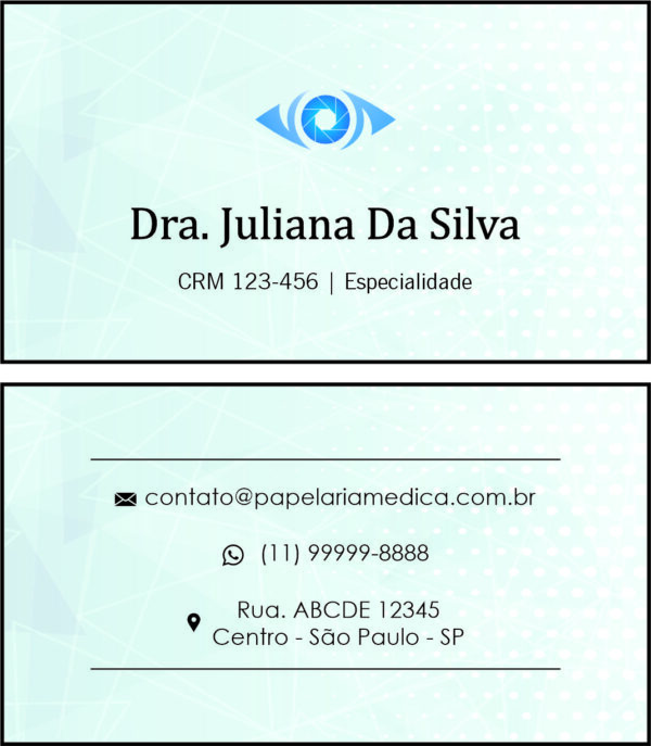 Cartão de Visitas Oftalmologia Gotemburgo Cartão de Visitas Oftalmologia Gotemburgo