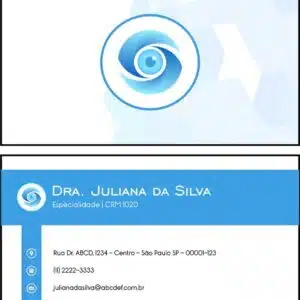 Cartão de Visitas Oftalmologia Visby