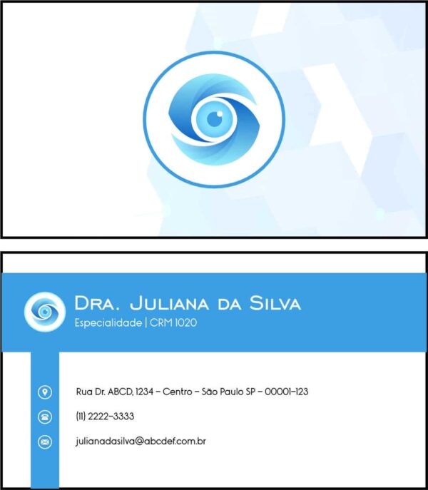Cartão de Visitas Oftalmologia Visby Cartão de Visitas Oftalmologia Visby